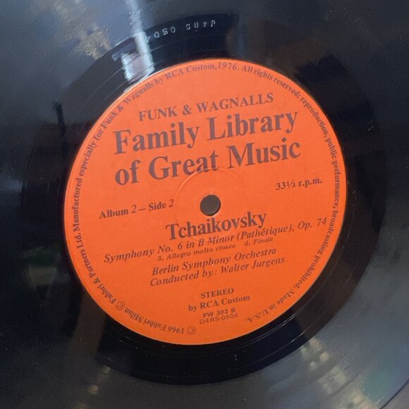 Tchaikovsky The Pathétique Sixth Symphony (Vinyl, 1977) RCA Custom FW-302 VG - Picture 8 of 8